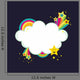 Starburst Rainbow Cloud Banner