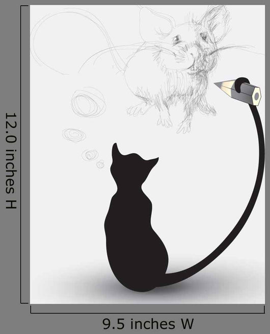 Cat Drawing Mouse