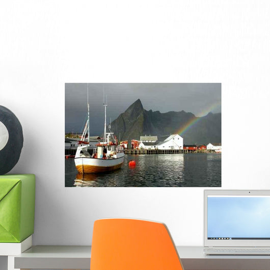 Fishing Port Hamnoy Wall Decal