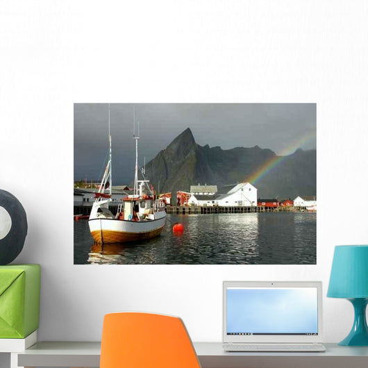 Fishing Port Hamnoy Wall Decal