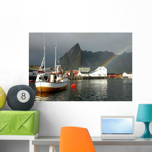 Fishing Port Hamnoy Wall Decal