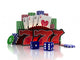 Casino Concept with cards, chips and dice Wall Decal