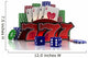 Casino Concept with cards, chips and dice Wall Decal