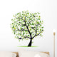 Spring Tree Green With Birds Wall Mural