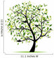 Spring Tree Green With Birds Wall Mural