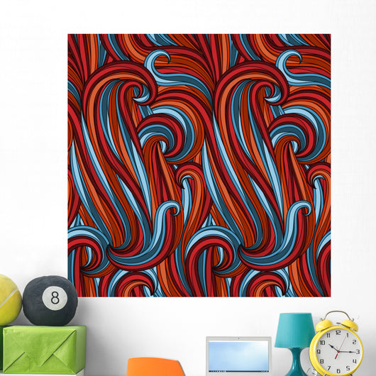Seamless Abstract Pattern Wall Decal