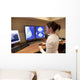 Radiology Technician Looking Mammography