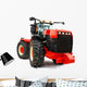 Red Tractor Wall Decal