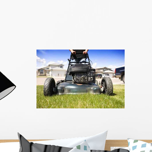 Mowing Lawn Wall Decal Design 1