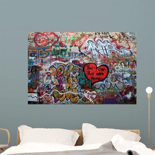 John Lennon Wall in Prague Wall Mural