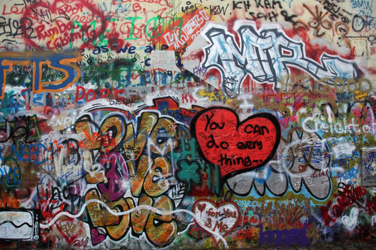 John Lennon Wall in Prague Wall Mural