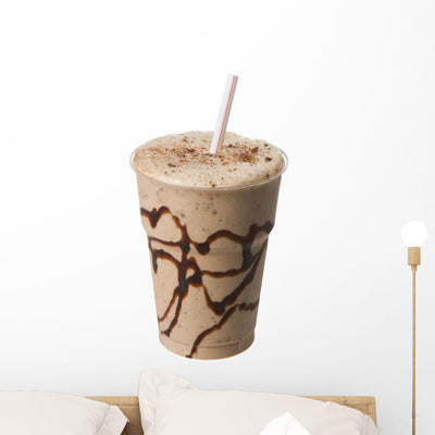 Chocolate Milk Shake Wall Decal shown on a wall
