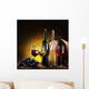 Still Life With Wine Bottles Wall Mural
