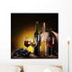Still Life With Wine Bottles Wall Mural