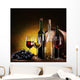 Still Life With Wine Bottles Wall Mural