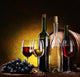 Still Life With Wine Bottles Wall Mural