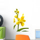 yellow orchid Wall Decal