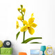 yellow orchid Wall Decal