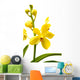 yellow orchid Wall Decal