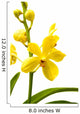 yellow orchid Wall Decal