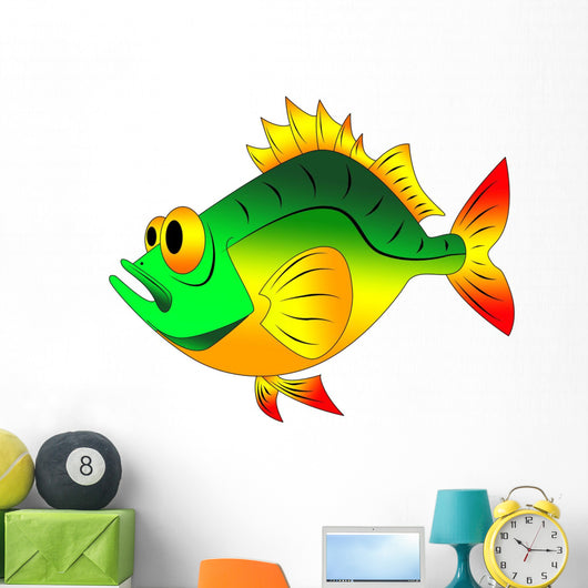 funny fish Wall Decal