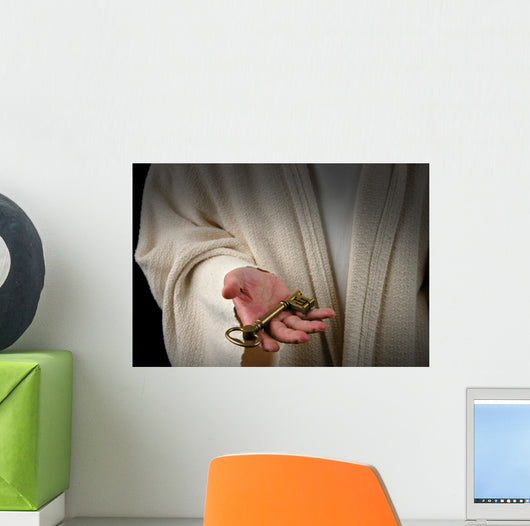 Hands of Jesus and Key Wall Mural