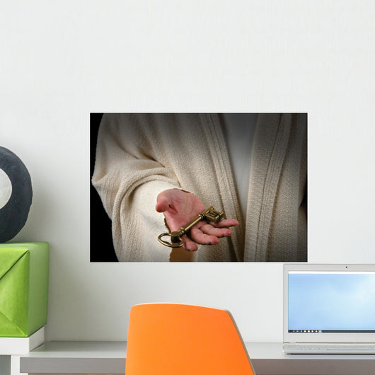 Hands of Jesus and Key Wall Mural
