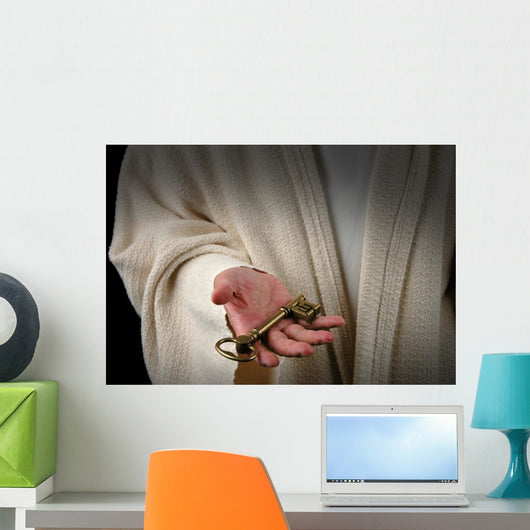 Hands of Jesus and Key Wall Mural