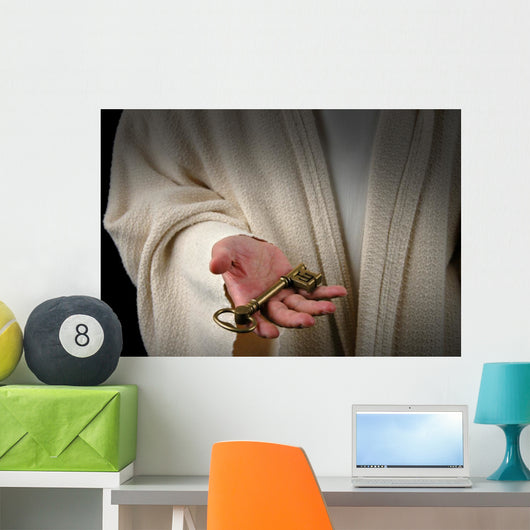 Hands of Jesus and Key Wall Mural