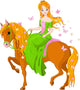 Princess Riding Horse Spring