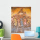 African Urban Modern Art on a City Wall with Many Colors Wall Mural