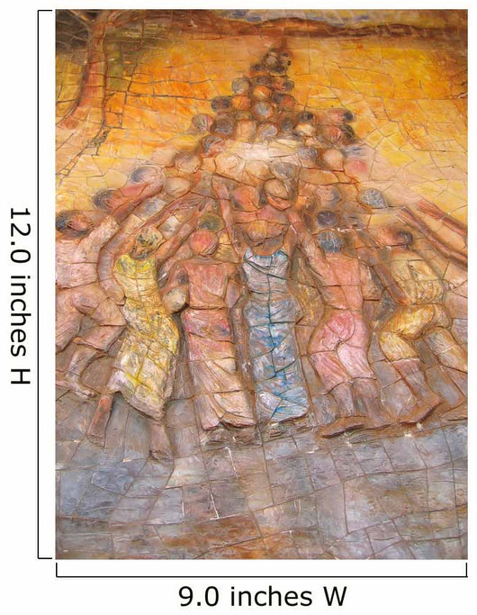 African Urban Modern Art on a City Wall with Many Colors Wall Mural
