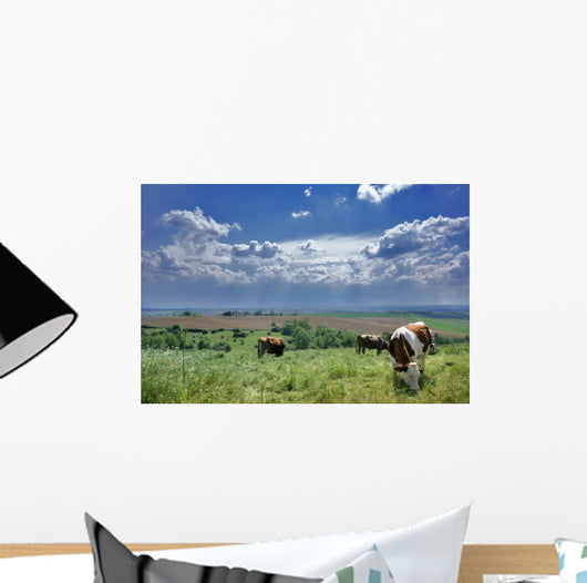 vaches et nature Wall Mural