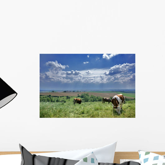 vaches et nature Wall Mural