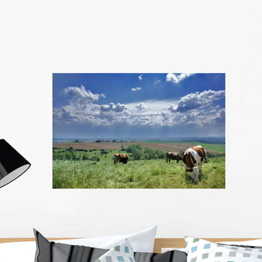 vaches et nature Wall Mural