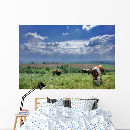 vaches et nature Wall Mural