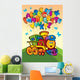 Cartoon Train with Alphabet