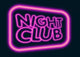 night club neon sign Wall Mural