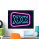 xxx neon  sign Wall Mural
