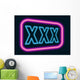xxx neon  sign Wall Mural