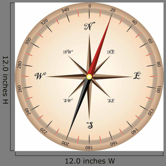 Vector Brown Compass