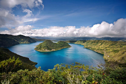 Cuicocha Caldera and Lake Wall Mural