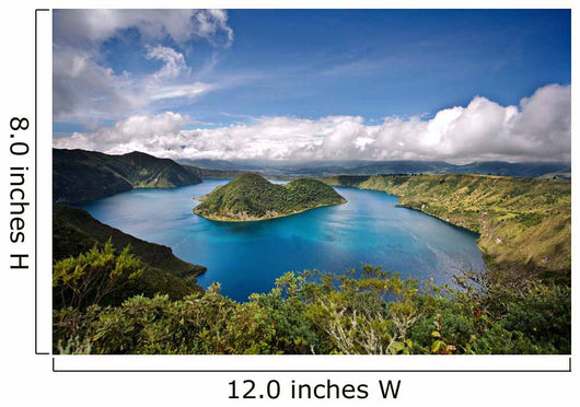 Cuicocha Caldera and Lake Wall Mural