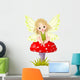 Baby Fairy on the Mushroom Wall Decal
