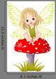 Baby Fairy on the Mushroom Wall Decal
