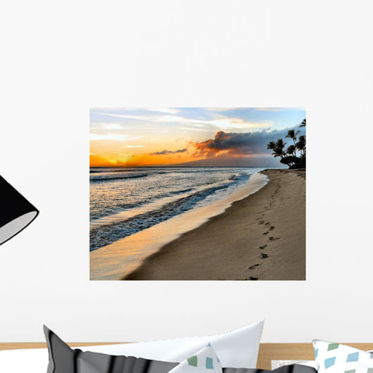 Hawaiian Maui Footprints Wall Mural
