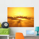 Yellow Golden Sun Glowing Wall Decal