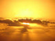 Yellow Golden Sun Glowing Wall Decal