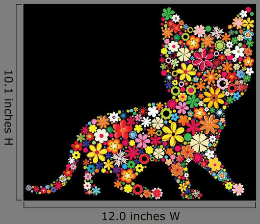 Vector Floral Kittens