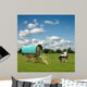 Old Gypsy Caravan, Trailer, Wagon with Horse Wall Mural